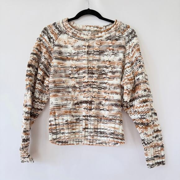 For Love and Lemons Womens Cable Knit Sweater Multicolor Size S - Picture 4 of 6
